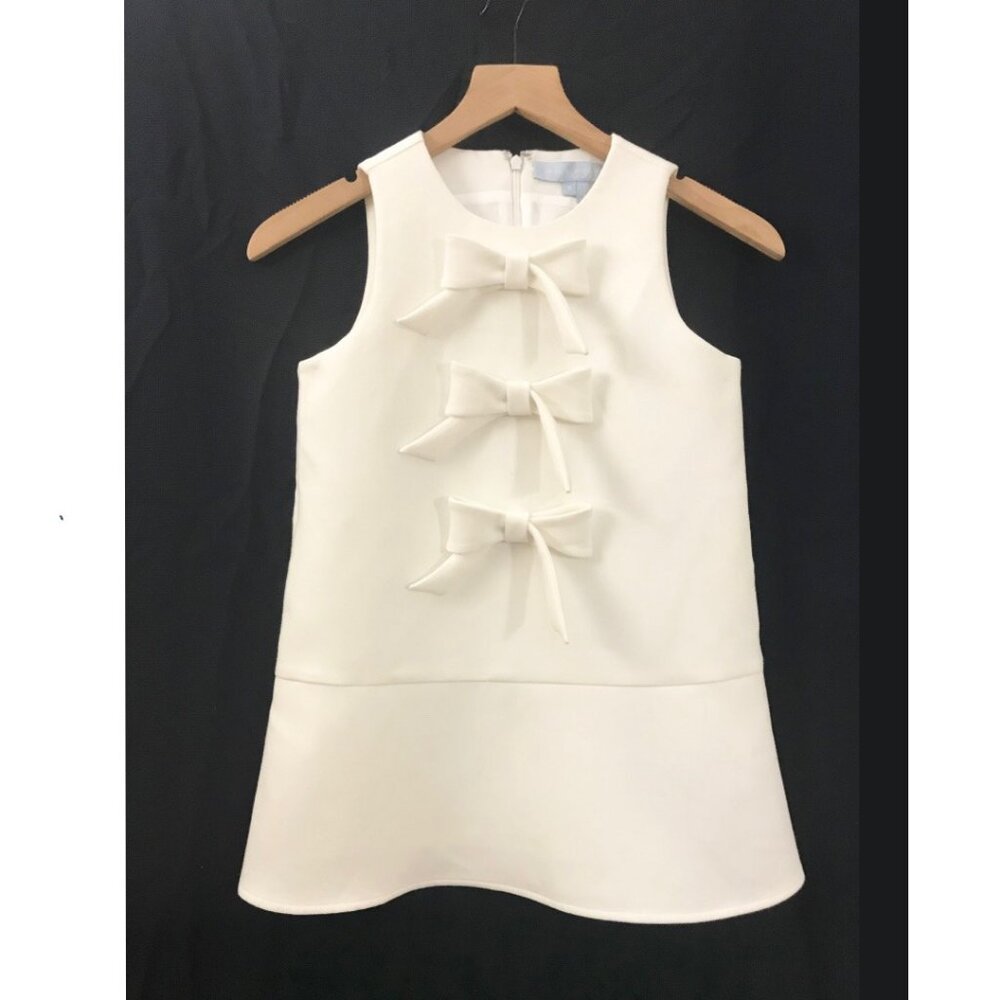 Hill House White Sleeveless Top with Bows